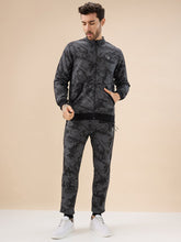 Status Quo Men's Printed Regular Fit Tracksuit with Jacket Kangaroo Pockets and Joggers